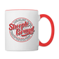 Sheeple Branded Coffee Mug - white/red