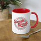 Sheeple Branded Coffee Mug - white/red