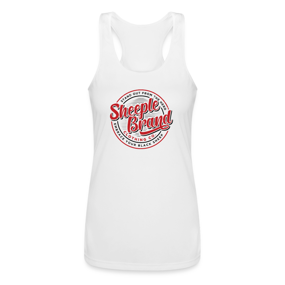 Women’s Performance Racerback Tank Top - white