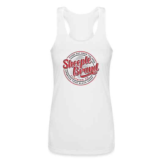 Women’s Performance Racerback Tank Top - white