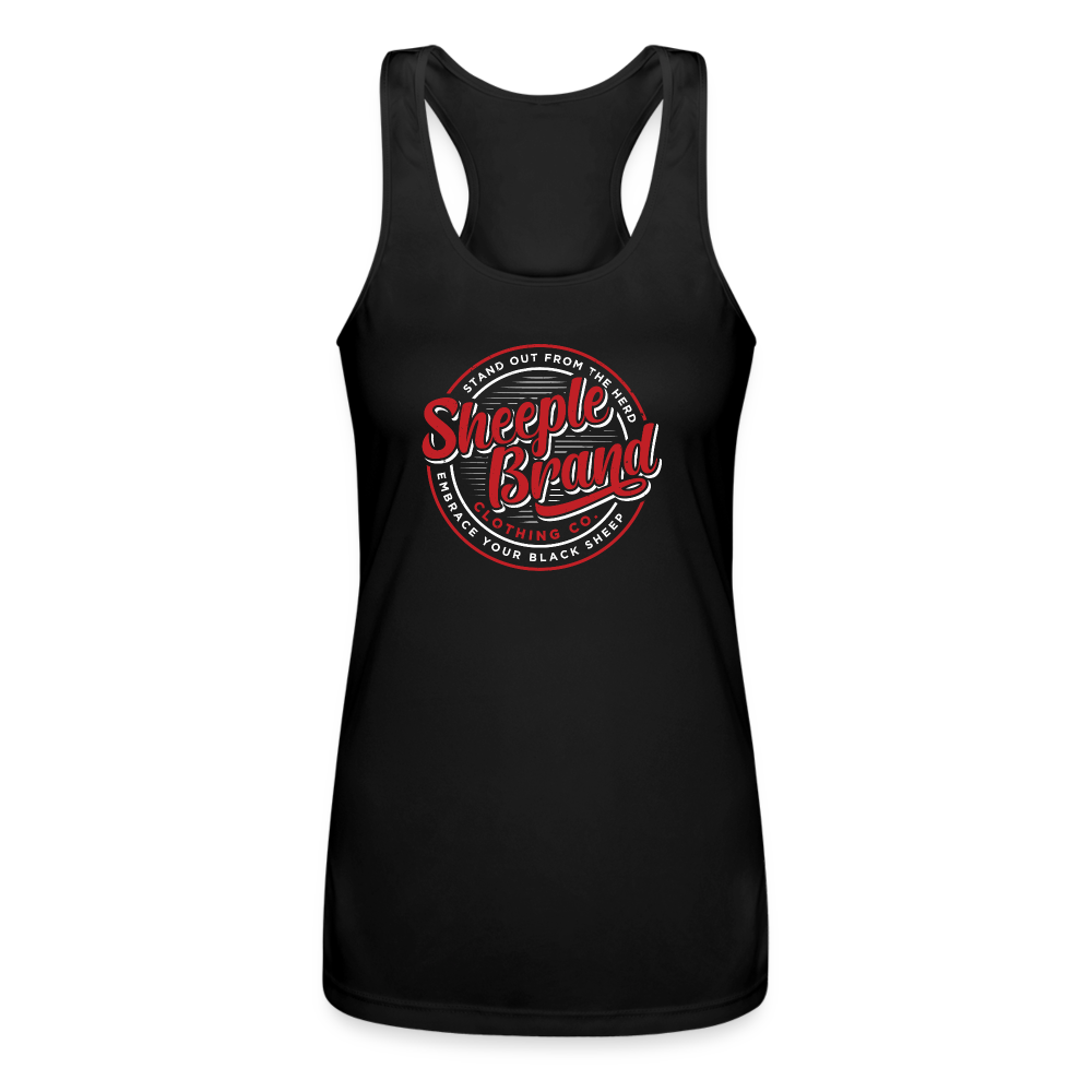 Women’s Performance Racerback Tank Top - black