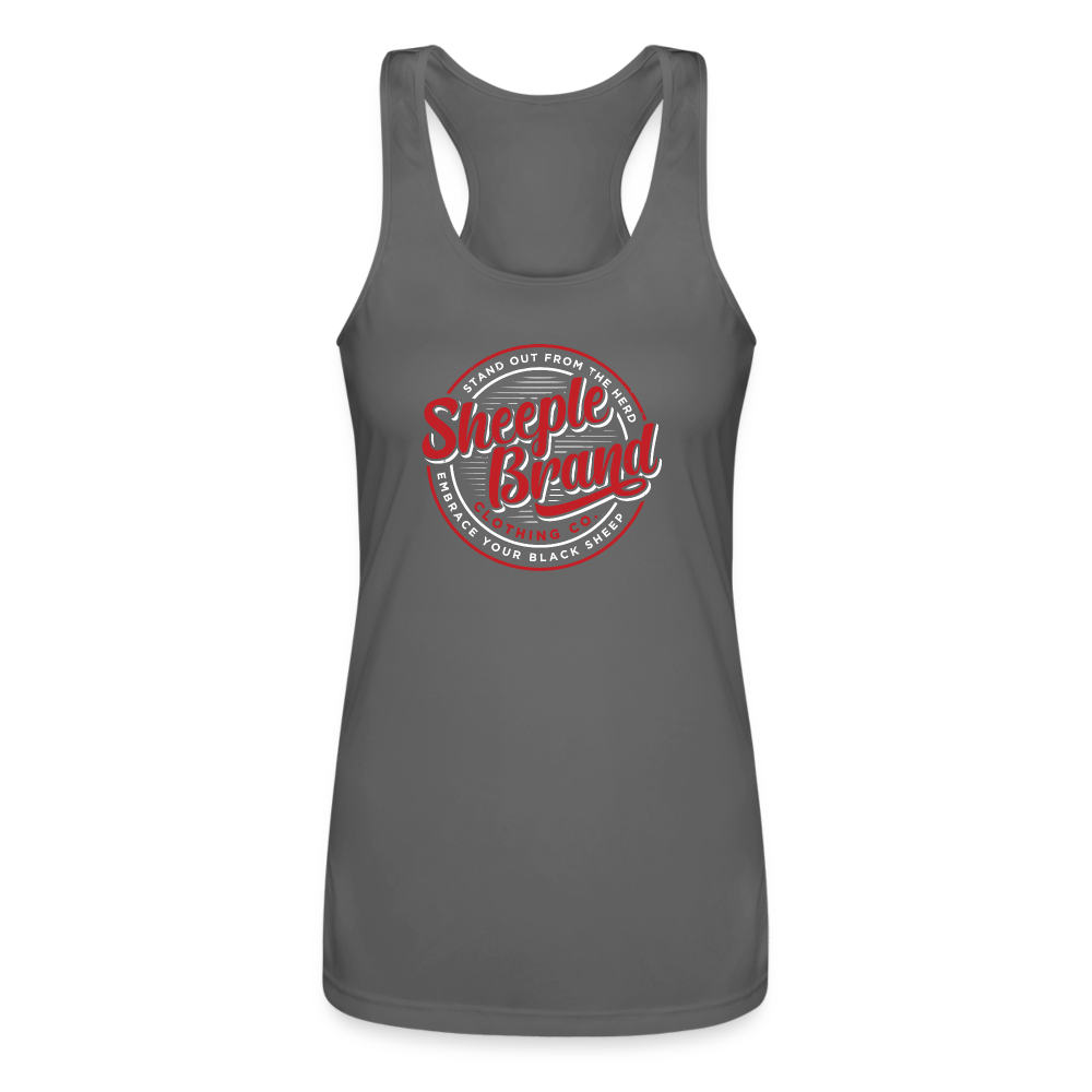 Women’s Performance Racerback Tank Top - charcoal