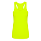 Women’s Performance Racerback Tank Top Back Branding - neon yellow