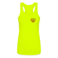 Women’s Performance Racerback Tank Top Shield Logo - neon yellow