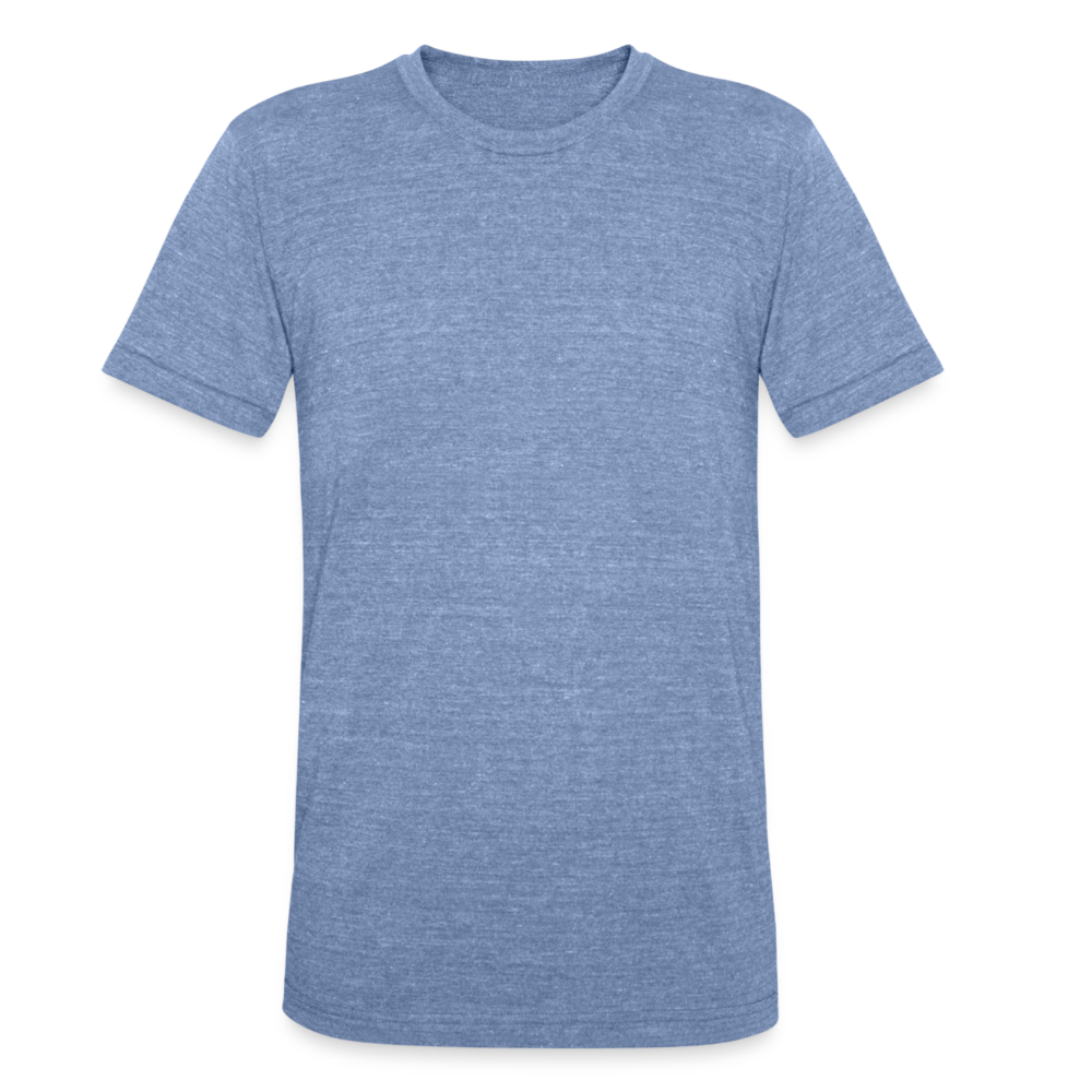 Unisex Tri-Blend T-Shirt Back Branding - heather blue