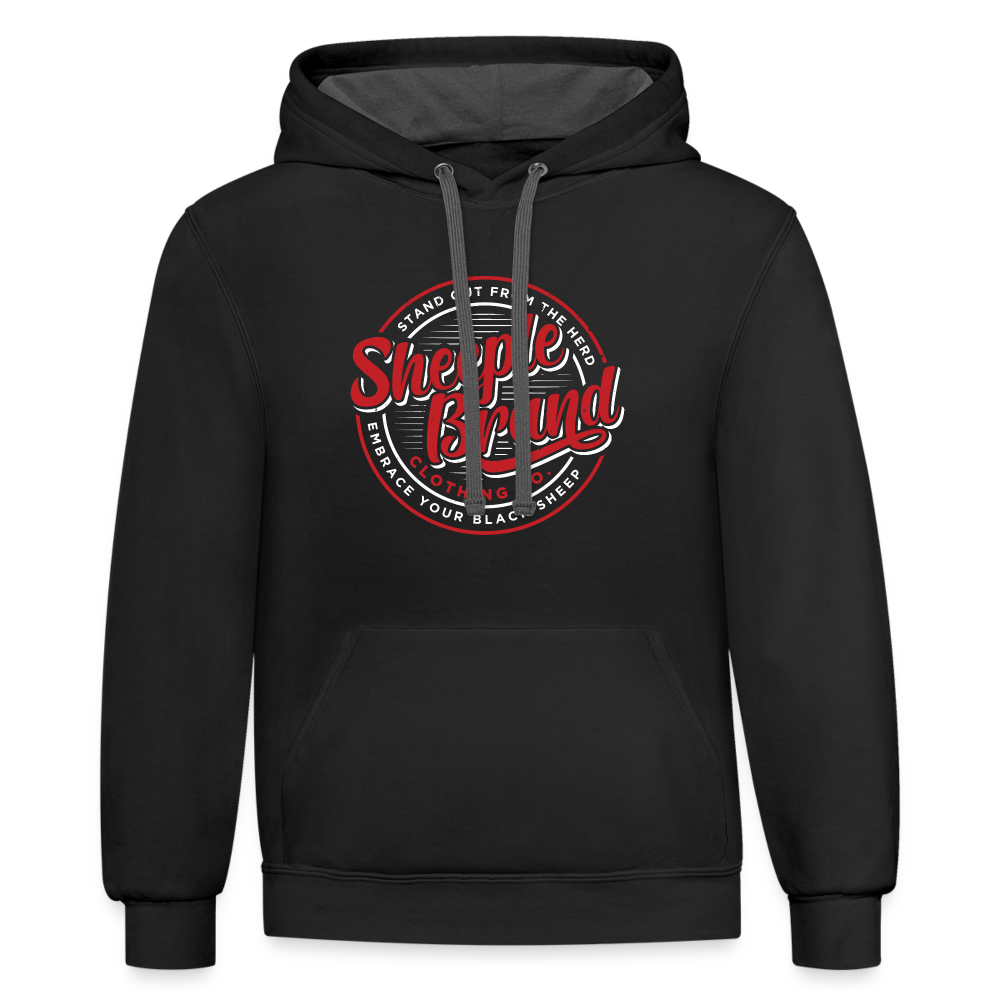 Sheeple Branded Hoodie - black/asphalt