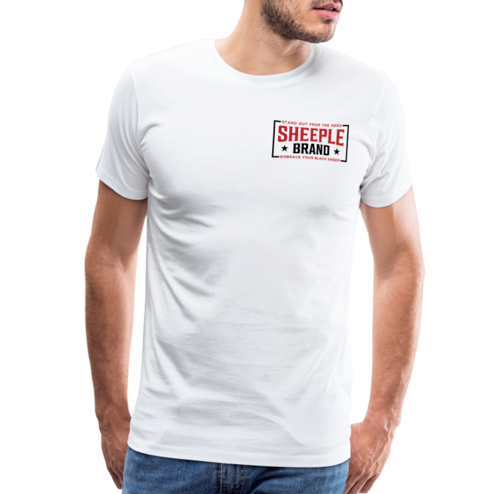 Men's Cotton Sheeple Brand T-Shirt - white