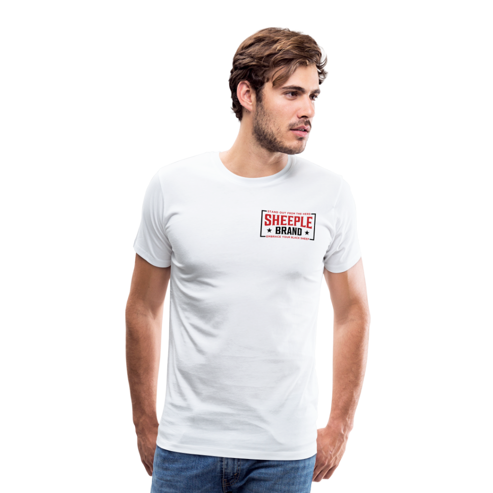 Men's Cotton Sheeple Brand T-Shirt - white