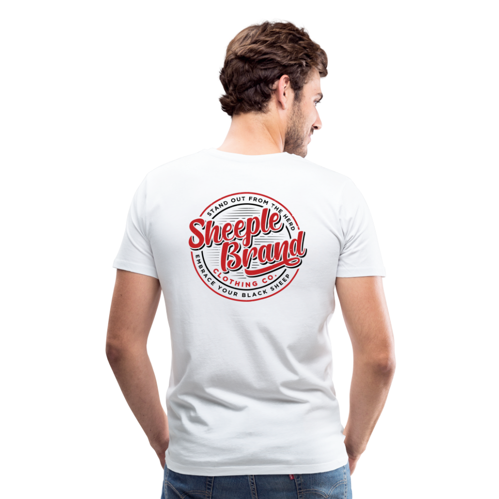 Men's Cotton Sheeple Brand T-Shirt - white