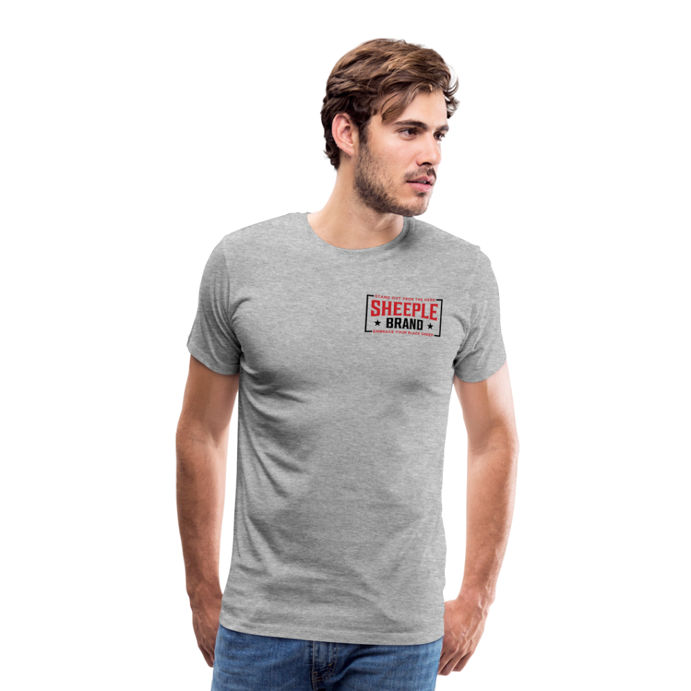 Men's Cotton Sheeple Brand T-Shirt - heather gray