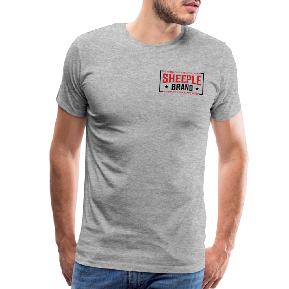 Men's Cotton Sheeple Brand T-Shirt - heather gray