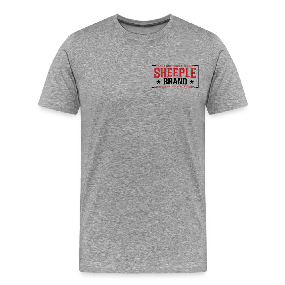 Men's Cotton Sheeple Brand T-Shirt - heather gray