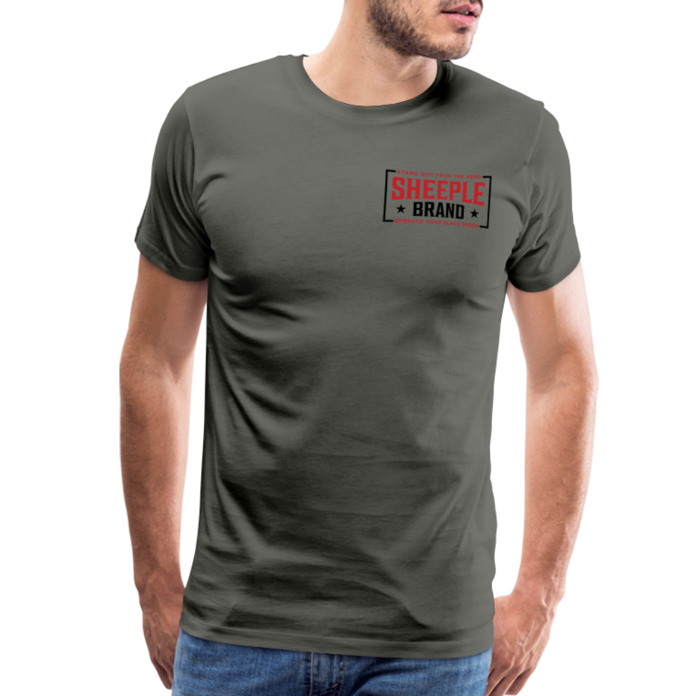 Men's Cotton Sheeple Brand T-Shirt - asphalt gray