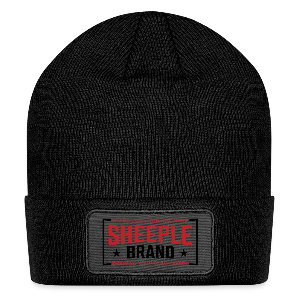 Sheeple v2 Patch Beanie - black