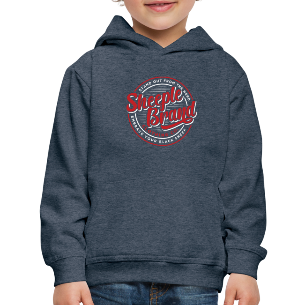 Kids' Sheeple Hoodie - heather denim