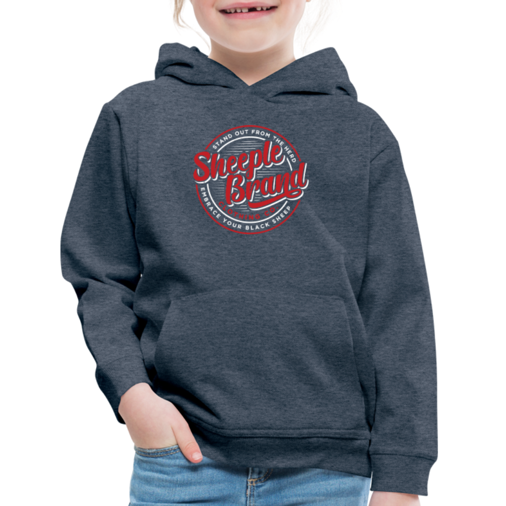 Kids' Sheeple Hoodie - heather denim