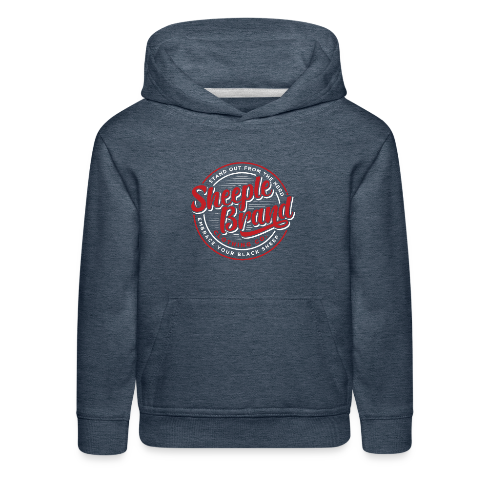 Kids' Sheeple Hoodie - heather denim