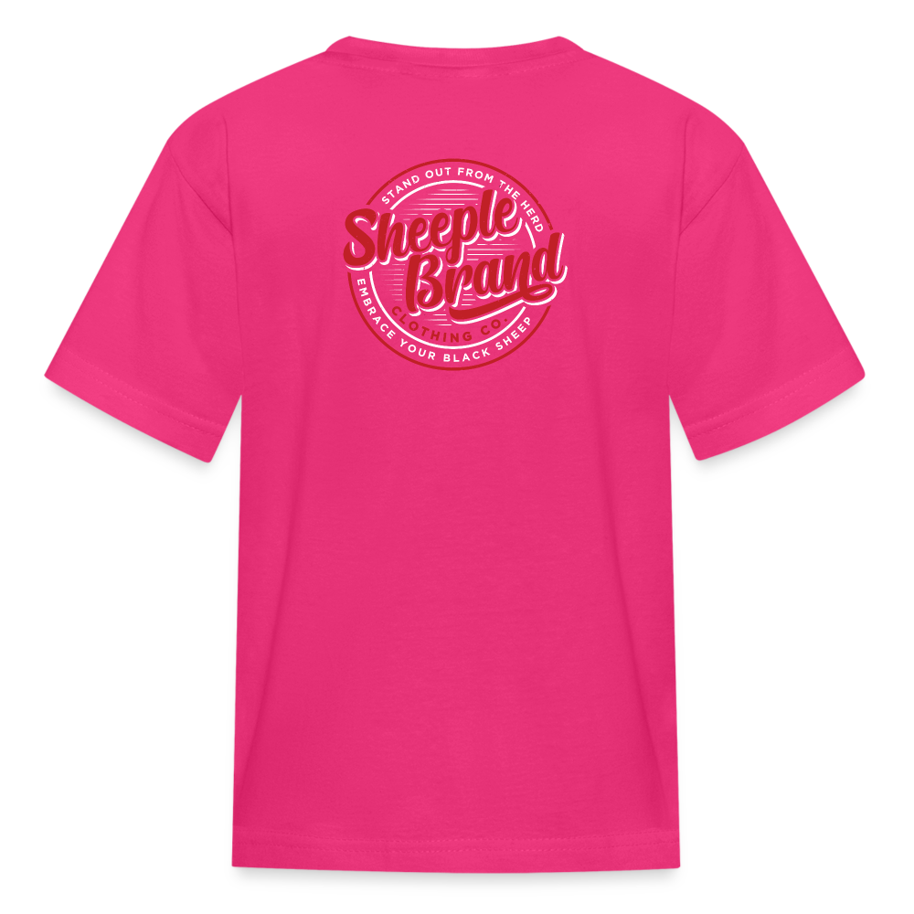 Kids' Sheeple T-Shirt - fuchsia