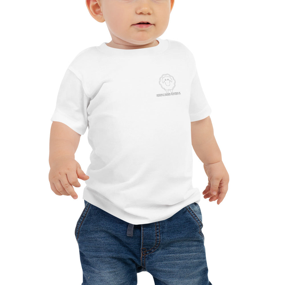 Baby White Sheeple Short Sleeve Tee